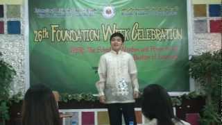 Edward Coquilla  Champion IPSR Talumpati contest [upl. by Ring]