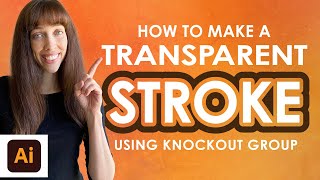 How to Create a Transparent Fill or Stroke using Knockout Group with Live Type Nondestructive way [upl. by Yeliac]