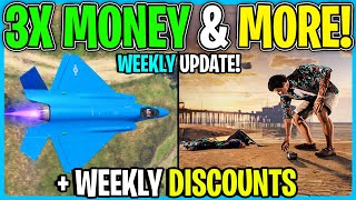 GTA Online WEEKLY UPDATE 3X Money amp More [upl. by Ahsieket640]