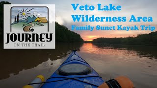 Veto Lake Wilderness Area Family Sunset Kayaking Trip [upl. by Quince]