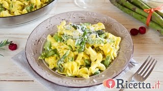 Pasta agli asparagi e zafferano  Ricettait [upl. by Laural59]