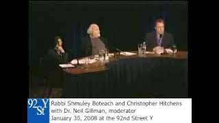 Christopher Hitchens and Rabbi Shmuley Boteach Debate on God [upl. by Kobylak]