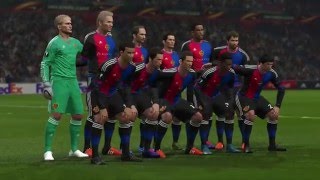 FC Bâle  AS SaintEtienne PES 2016  C3 League 20152016 116ème de Finale  CPU Vs CPU [upl. by Gnahc]