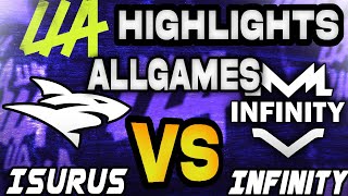 ISURUS VS INFINITY ESPORTS GAMES HIGHLIGHTS  LEAGUE OF LEGENDS  LLA PLAYOFFS 2024 [upl. by Nomrac808]