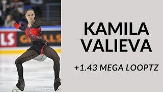 KAMILA VALIEVA 143 GOE MEGA LOOPTZ SLOMO [upl. by Seidnac185]