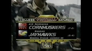 Nebraska vs Kansas College Football Pregame Show November 8 2003 [upl. by Atinav]