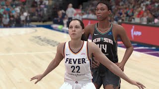 Indiana Fever vs New York Liberty  WNBA Today 7624 Full Game Highlights NBA 2K24 Sim [upl. by Rebhun212]