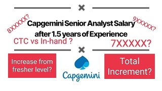 Capgemini Salary senior analyst after 15 years experience [upl. by Nareik23]