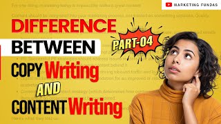 Difference Between Copywriting and Content Writing  Copywriter vs Content Writer  copywriting [upl. by Babbie]