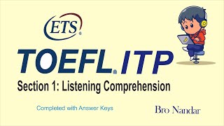 TOEFL ITP  FULL LISTENING TEST  SECTION 1 LISTENING COMPREHENSION [upl. by Asyral]