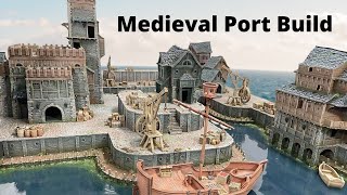 Building another amazing game board Medieval Port for wargames [upl. by Adirehs]