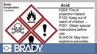 Making a Globally Harmonized System GHS Label in MarkWare Video [upl. by Ahsiekram]