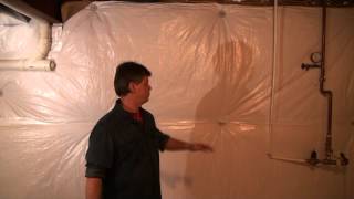 Basement Concrete Wall Insulation Wrap [upl. by Corbett]