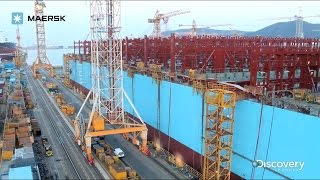 Maersk  Building the TripleE Timelapse [upl. by Beitnes623]