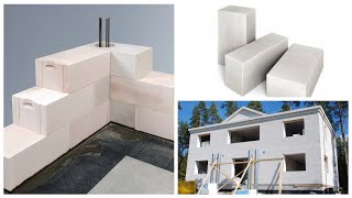 Lightweight aerated autoclaved concrete blocks masonry and wall panels cladding [upl. by Julieta710]