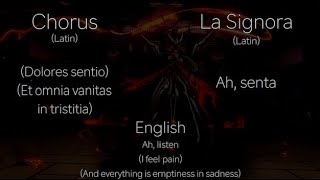 Genshin Impact  La Signora Theme  English and Latin Lyrics [upl. by Anovahs636]