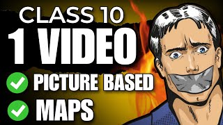 Class 10 SST All Picture Based Questions  Maps One shot🔥 CBSE 202324 [upl. by Ettegdirb]