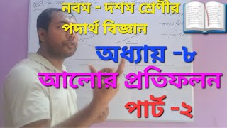 Class 910 physics chapter8 part2 আলোর প্রতিফলন। preparation education ssc final [upl. by Michale]