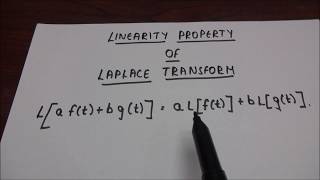 telugu Linearity property of laplace transforms  M1  BTECH  JNTU  engineering mathematics 1 [upl. by Miahc]