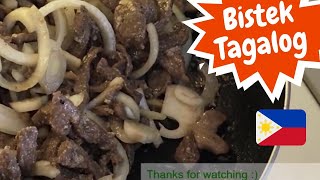 BISTEK TAGALOG RECIPE or BISTIK TAGALOG FILIPINO FOOD [upl. by Kala]