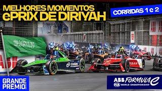 FÓRMULA E 2024  eP de Diriyah  2ª e 3ª etapas  MELHORES MOMENTOS [upl. by Ltsyrk]