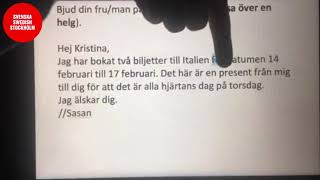 Bjuda ut en person som du är intresserad  alla hjärtans dag  skriva på svenska [upl. by Ermina983]