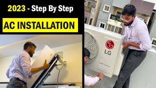 Split Air Conditioner Installation Step By Step 2023  Updated  Important Steps To Consider [upl. by Neraa193]