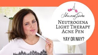 NEUTROGENA LIGHT THERAPY ACNE SPOT TREATMENT REVIEW  ShaneeJudee [upl. by Moazami]