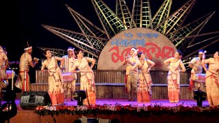 BIHU DANCE PERFORMANCE BYSANSKRITIC MANCHAASSAM  DIRECTION  DIP JYOTI HAZARIKA  Bihu 2021 [upl. by Marka]