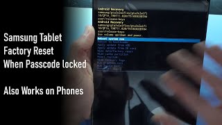 Method 1 Samsung Tablet Factory Reset for forgotten password [upl. by Almallah607]