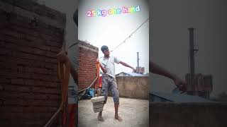 25 kg one hand 😈🥊 armworkout armwrestling movtivational viralshorts viral panja desi dite [upl. by Erait]