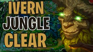 Season 14 Ivern Jungle Clear World Record 134 Full Clear 1 Smite [upl. by Keefer]