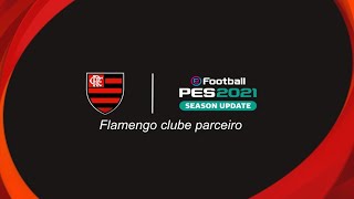 Flamengo PES 2021  elenco 100 atualizado [upl. by Llewoh]