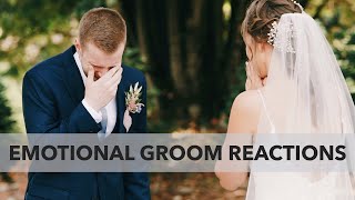 BEST Groom Reactions Youll CRY Watching These Emotional Grooms See Their Brides [upl. by Annahgiel]