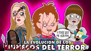 La Evolución de los 10 Mejores Muñecos de Terror ANIMADA  Top 10 Muñecos de Terror [upl. by Anaujahs108]