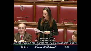 🔴 Intervento dellOn Vanessa Cattoi in Aula in discussione generale sulla Legge di Bilancio [upl. by Eniawd114]