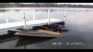 1182005 Boat Sinking on Fox Lake Stanton Bay [upl. by Cardinal]