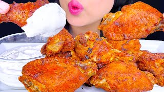 ASMR Fried Chicken Wings DIPPED in Creamy Pickle Ranch Eating Sounds ASMR Phan [upl. by Nalced]