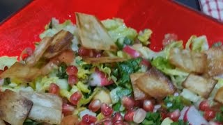 Fattoush Salad Recipe  Healthy Mediterranean Salad  How to make Fattoush [upl. by Ennirac]