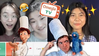 Linguini and Remy Speak Different Languages and AMAZE People  Omegle [upl. by Oiliduab]