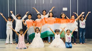 patriotic song dance  patriotic song for Independence Day  Hindustani song kids dance [upl. by Donetta]