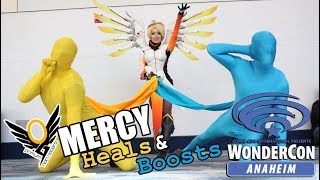 Overwatch  Mercy Heals amp Boosts WonderCon 2018 ft Kate Sarkissian [upl. by Aniles]