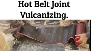 Conveyor Belt Hot Joint  Belt Vulcanizing [upl. by Dulla]