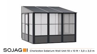 Take a 360 Look Sojag Charleston Wall Unit 10x10 Solarium [upl. by Onitsuj249]