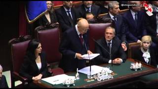 Il giuramento di Napolitano il discorso integrale 22042013 [upl. by Maximo116]