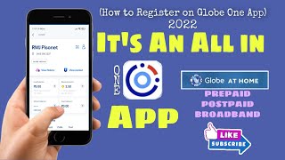 How To Register To Globe One App 2022  Globe At Home 83  rmj pisonet [upl. by Saixela]