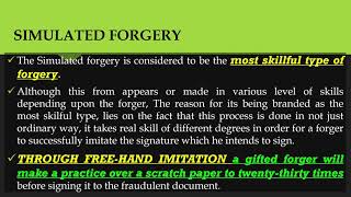 TYPES OF FORGERY [upl. by Sinne]