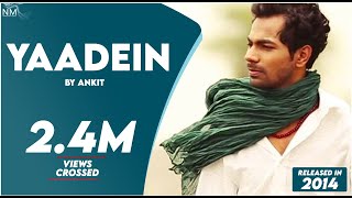 YAADEIN Feat Ankit  Namyoho Studios  Official Video [upl. by Akcinat]