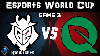 G2 vs FLY Highlights Game 3 Esports Worlds Cup 2024 Quarterfinals G2 Esports vs FlyQuest by Onivia [upl. by Emanuele892]