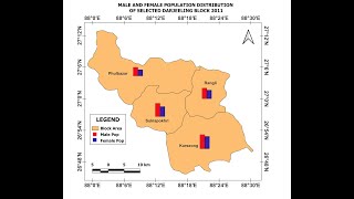 Preparing Bar Diagram Using QGIS 334 Software Cartographic Presentation of Map [upl. by Nylad]